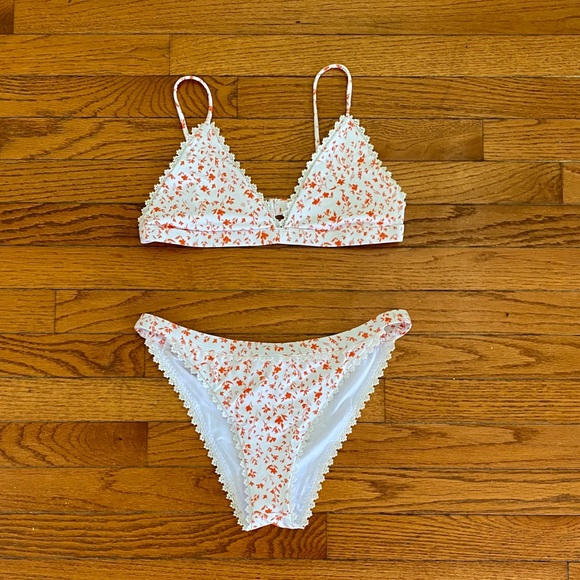 Sabo Skirt Other - SABO SWIM floral two piece bikini